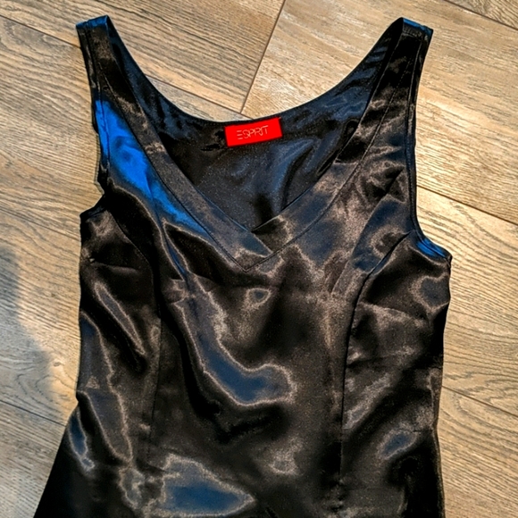 Esprit Dresses & Skirts - Esprit Black Satin Dess